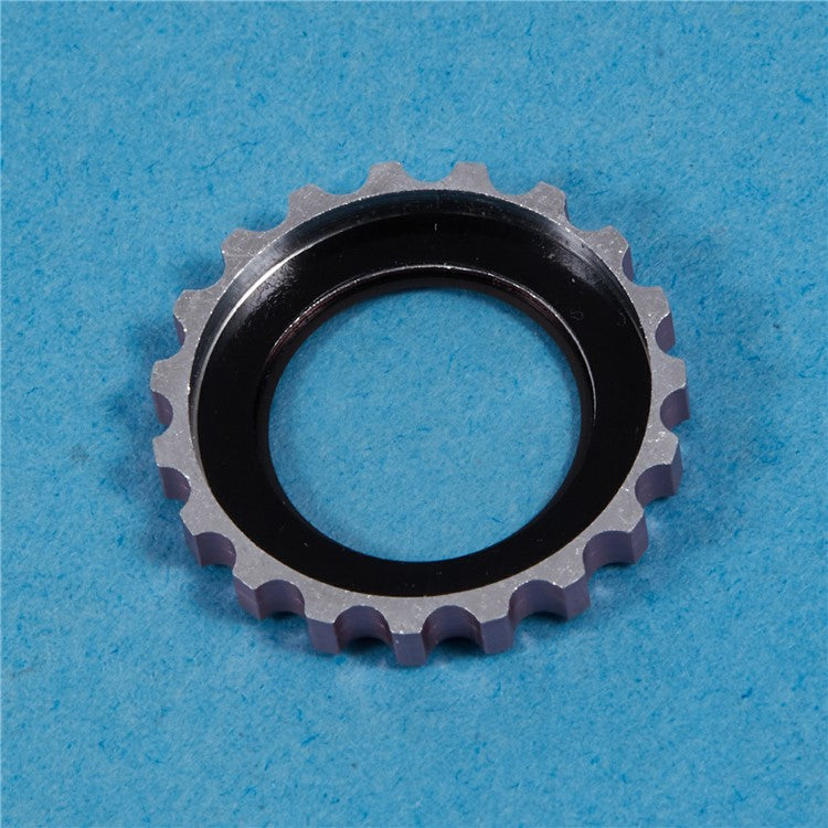 3Pcs / Set For iPhone 16 Pro / 16 Pro Max Camera Lens Protector Gear Shape Rhinestone Decor Corning Gorilla Glass Lens Film - Rose Gold