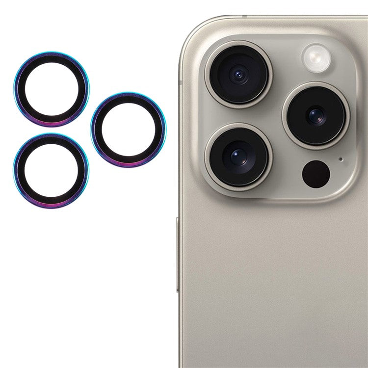 3Pcs / Set For iPhone 16 Pro / 16 Pro Max Camera Lens Protector Ultra Clear Anti-Scratch Corning Gorilla Glass Lens Film
