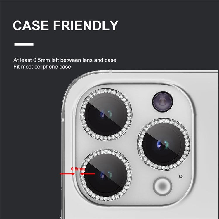 ENKAY HAT PRINCE 1 Set For iPhone 16 Pro / 16 Pro Max Camera Lens Protector Tempered Glass+Aluminum Alloy Lens Film - Colorful