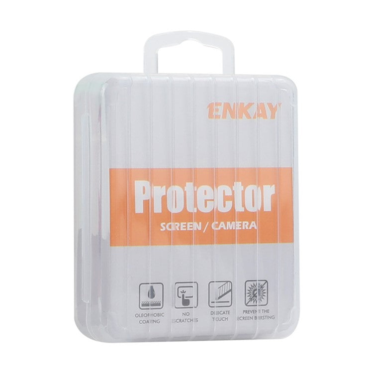 ENKAY HAT PRINCE 1 Set For iPhone 16 Pro / 16 Pro Max Camera Lens Protector Tempered Glass+Aluminum Alloy Lens Film - Colorful
