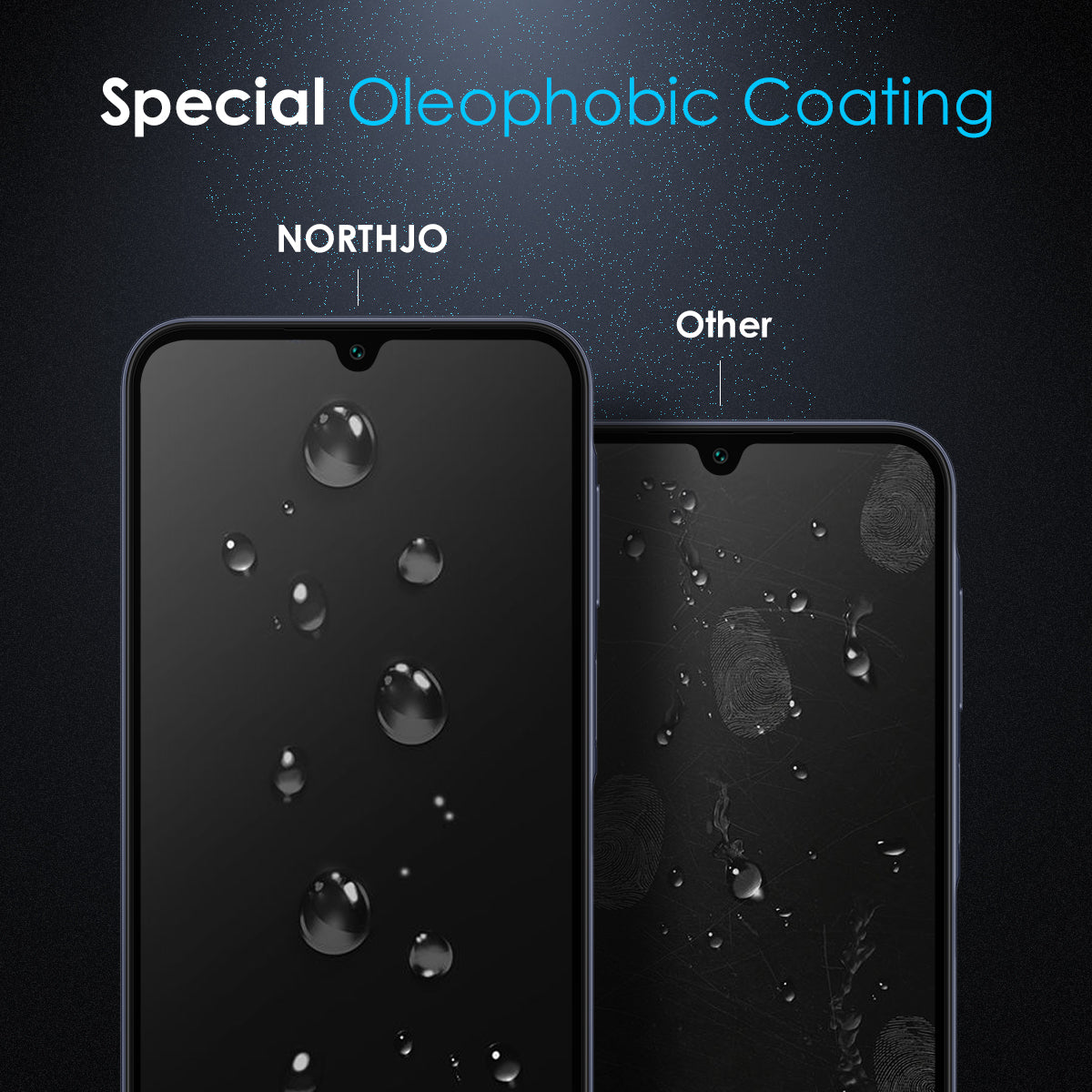 NORTHJO A+ For Samsung Galaxy A16 5G / A16 4G Screen Protector High Aluminum-Silicon Film 0.3mm 2.5D, Black