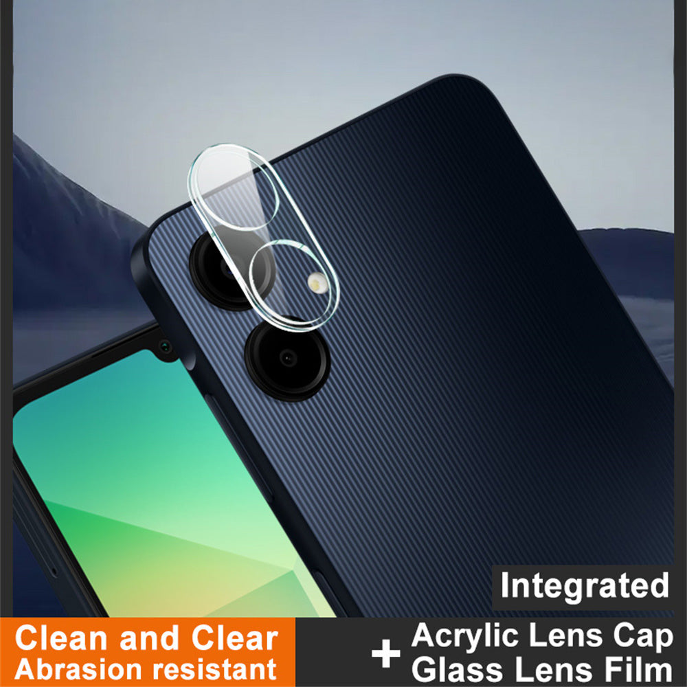 IMAK For Samsung Galaxy A06 Tempered Glass Camera Lens Protector+Acrylic Lens Cap