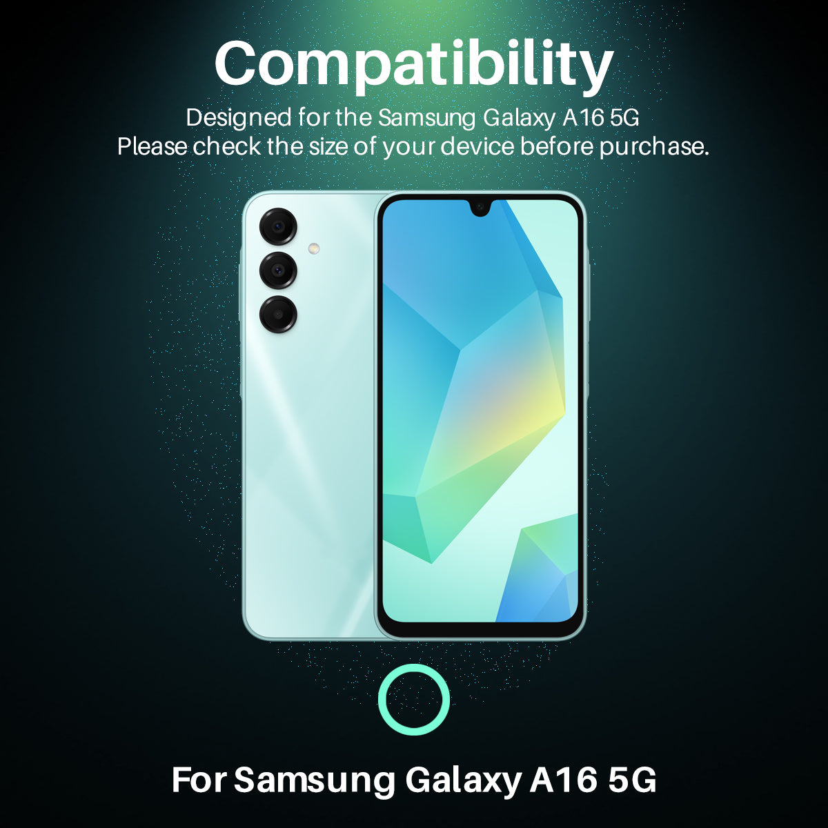 NORTHJO 1 Set For Samsung Galaxy A16 5G / A16 4G Camera Lens Flim+Tempered Glass+Metal Ring Lens Protector - Green