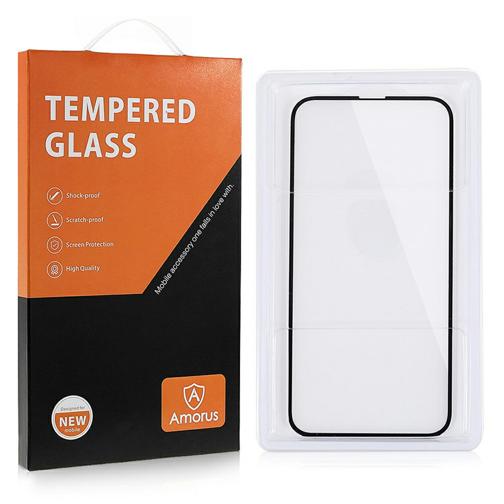 AMORUS For Samsung Galaxy A16 5G / A16 4G Screen Protector Anti-Shatter Tempered Glass Film - Black