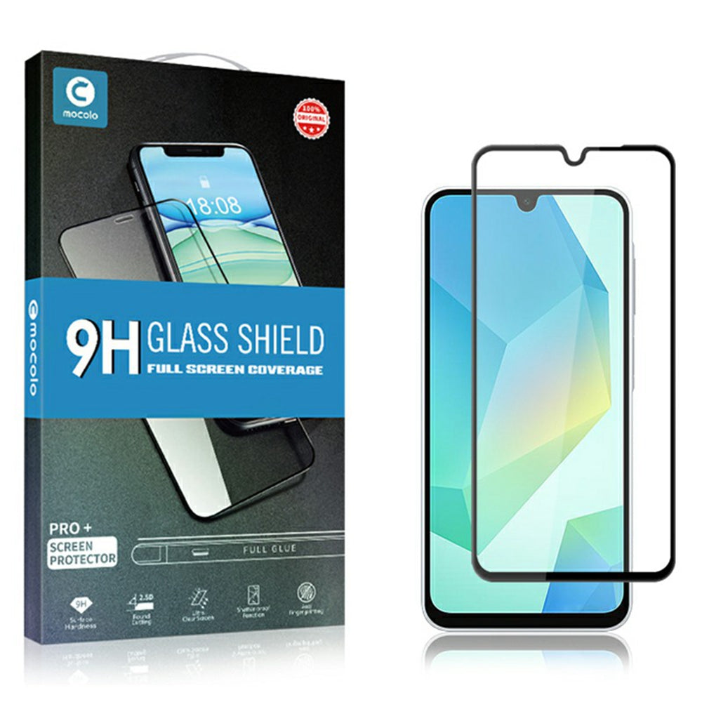 MOCOLO For Samsung Galaxy A16 5G / A16 4G Screen Protector Anti-Shatter Silk Printing Tempered Glass Film - Black