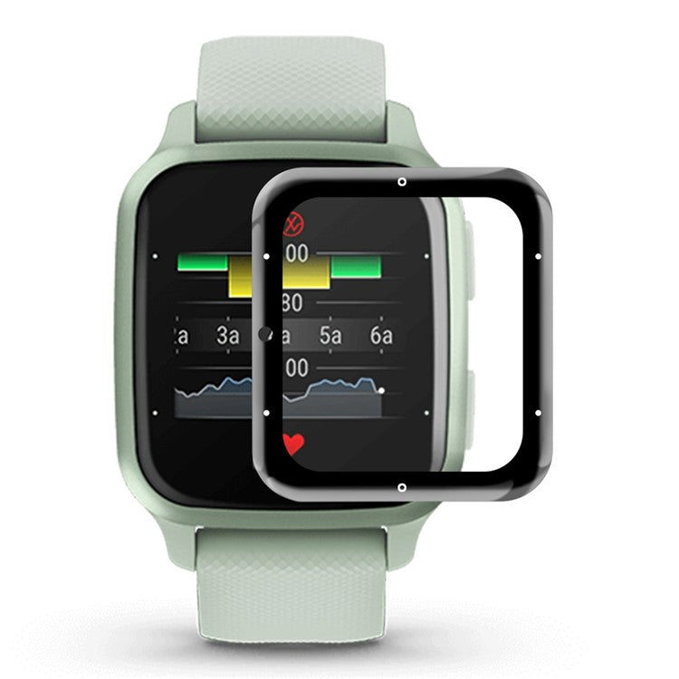 ENKAY HAT PRINCE For Garmin Venu Sq 2 3D Curved Soft PC Edge Screen Protector Full Coverage HD Clarity PMMA Film - Music Edition