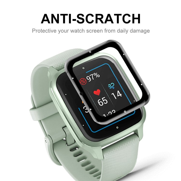 ENKAY HAT PRINCE For Garmin Venu Sq 2 3D Curved Soft PC Edge Screen Protector Full Coverage HD Clarity PMMA Film - Music Edition