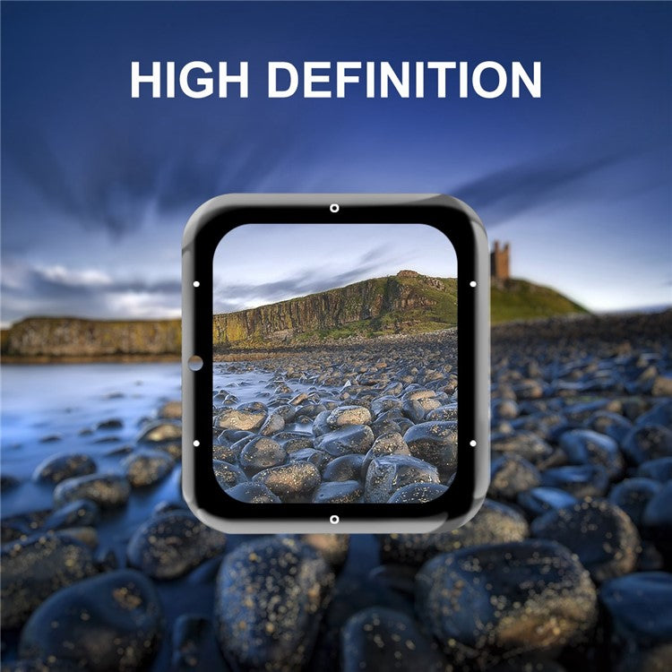 ENKAY HAT PRINCE For Garmin Venu Sq 2 3D Curved Soft PC Edge Screen Protector Full Coverage HD Clarity PMMA Film - Music Edition