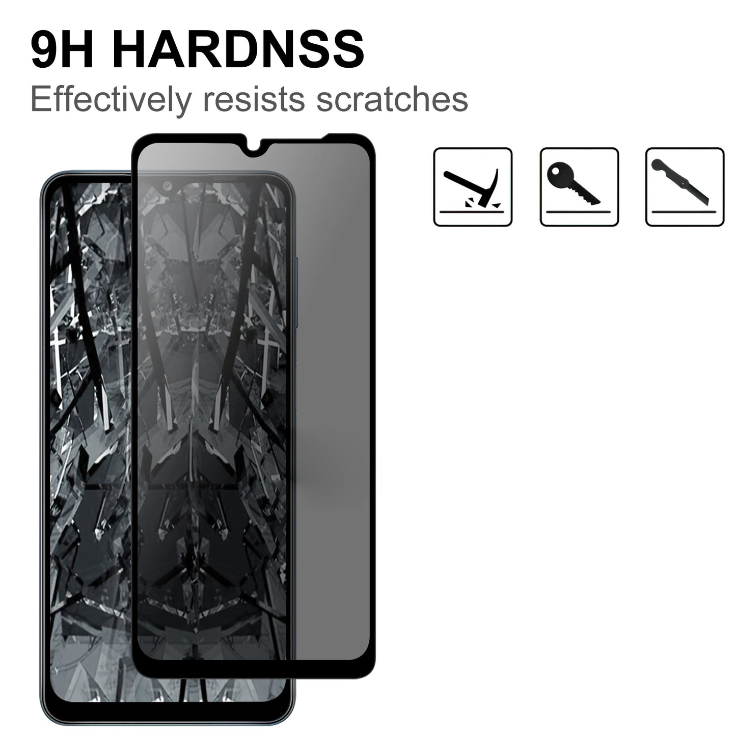 For Samsung Galaxy A16 5G  /  4G Tempered Glass Screen Protector 2.5D Arc Edge Anti-Spy Film