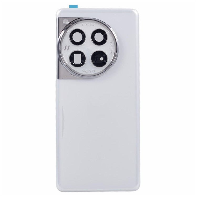 For OnePlus 12 5G OEM Battery Housing with Adhesive Sticker + Camera Lens Cover - White