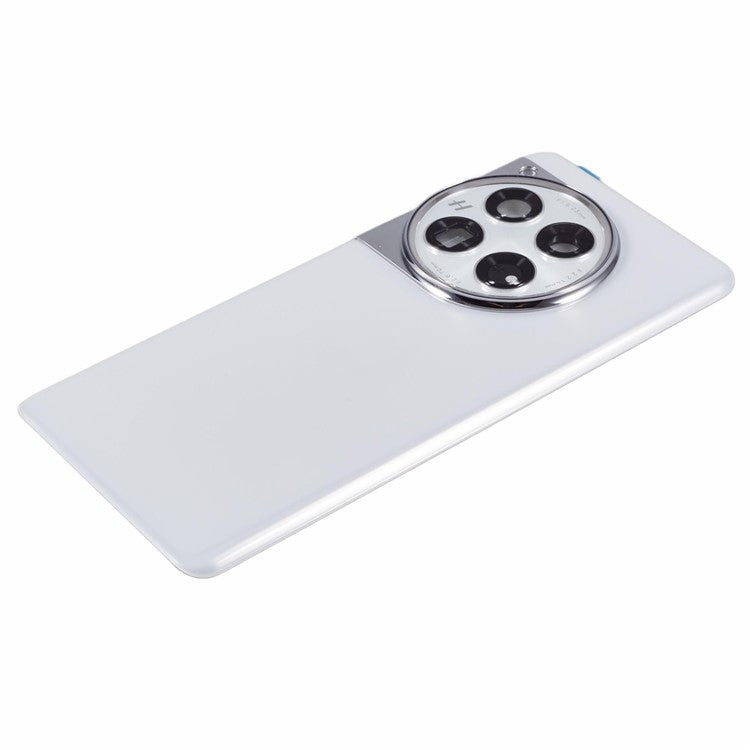 For OnePlus 12 5G OEM Battery Housing with Adhesive Sticker + Camera Lens Cover - White