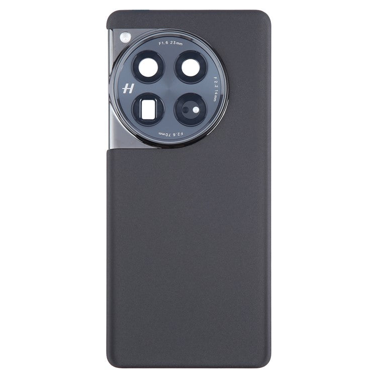 For OnePlus 12 5G OEM Battery Housing with Adhesive Sticker + Camera Lens Cover - Black