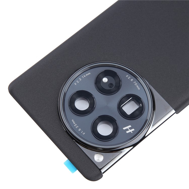 For OnePlus 12 5G OEM Battery Housing with Adhesive Sticker + Camera Lens Cover - Black