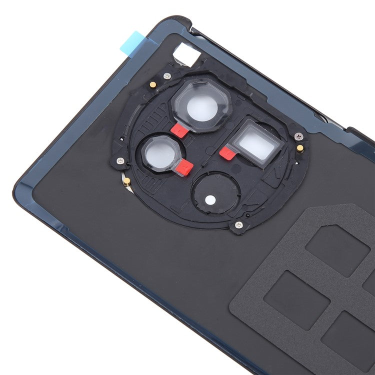 For OnePlus 12 5G OEM Battery Housing with Adhesive Sticker + Camera Lens Cover - Black