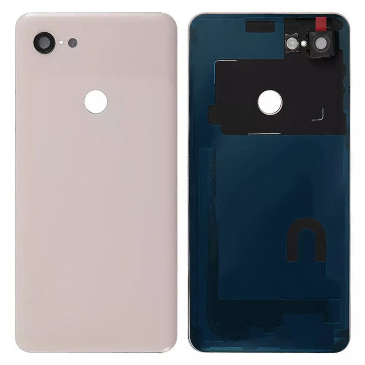 For Google Pixel 3 OEM Battery Housing with Camera Lens Cover Replacement Part - Pink