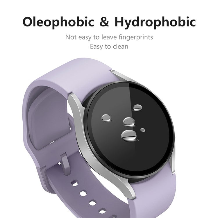 ENKAY HAT PRINCE 2Pcs / Set Tempered Glass Screen Protector for Samsung Galaxy Watch 5 40mm Scratch-Proof 9H Screen Film Silk Printing Full Coverage HD Screen Protector