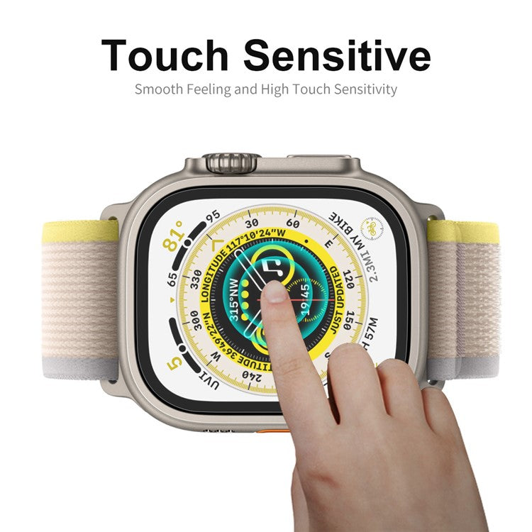ENKAY HAT PRINCE For Apple Watch Ultra 2 / Ultra 49mm High Aluminium-Silicon Glass Screen Protector 0.2mm 9H HD Screen Film
