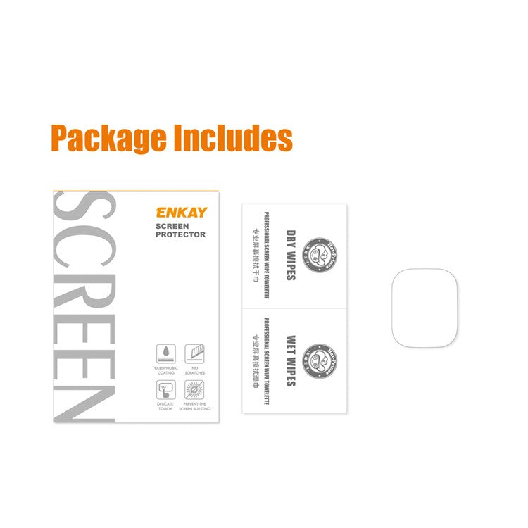 ENKAY HAT PRINCE For Apple Watch Ultra 2 / Ultra 49mm High Aluminium-Silicon Glass Screen Protector 0.2mm 9H HD Screen Film