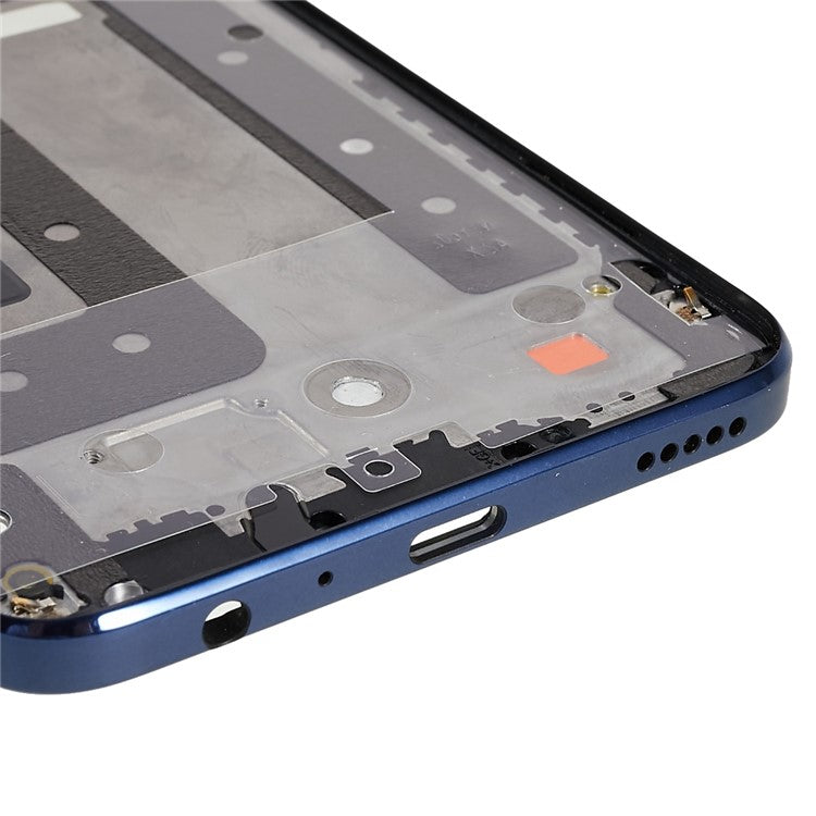 For Honor X8 4G / X30i 5G OEM Front Housing Frame Repair Part (without Logo) - Blue
