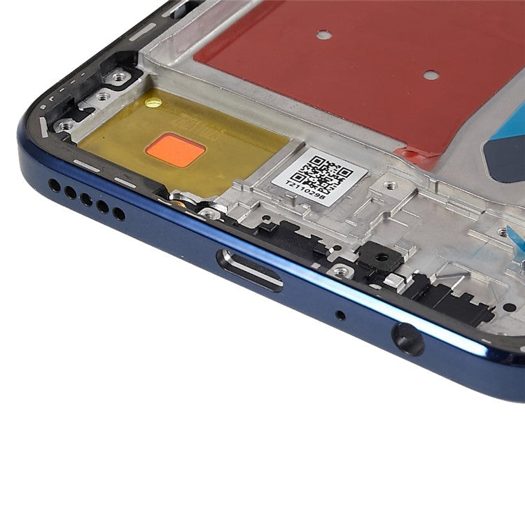 For Honor X8 4G / X30i 5G OEM Front Housing Frame Repair Part (without Logo) - Blue