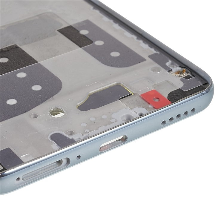 For Honor X9 4G / X9 5G / X30 5G OEM Front Housing Frame Repair Part (without Logo) - Silver