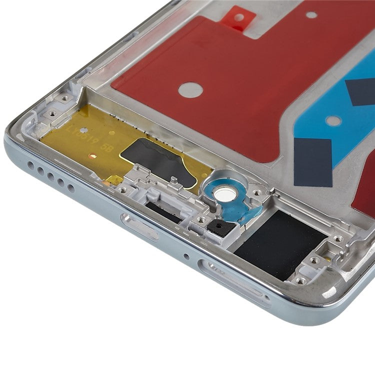 For Honor X9 4G / X9 5G / X30 5G OEM Front Housing Frame Repair Part (without Logo) - Silver