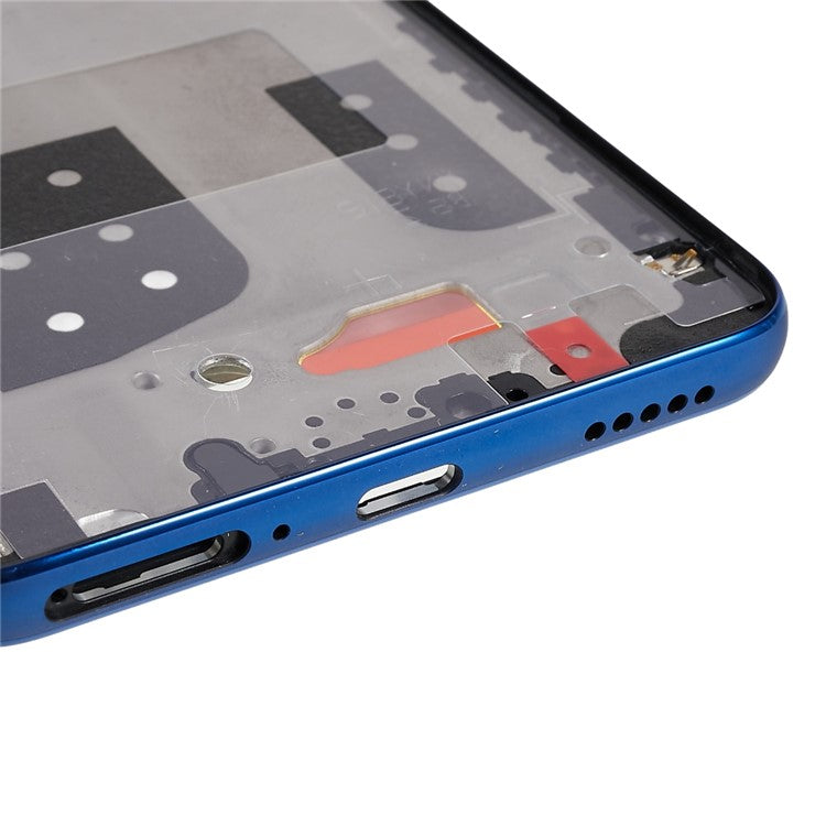For Honor X9 4G / X9 5G / X30 5G OEM Front Housing Frame Repair Part (without Logo) - Blue