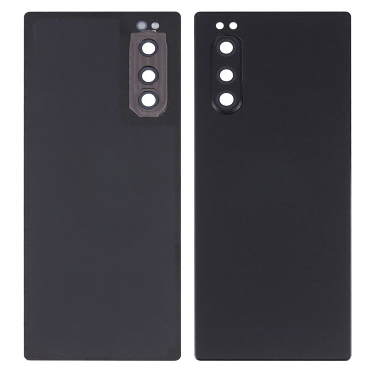 For Sony Xperia 5 OEM Battery Housing Cover Repair Part + Camera Lens Cover - Black