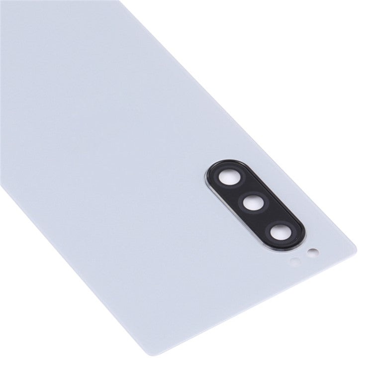 For Sony Xperia 5 OEM Battery Housing Cover Repair Part + Camera Lens Cover - Grey