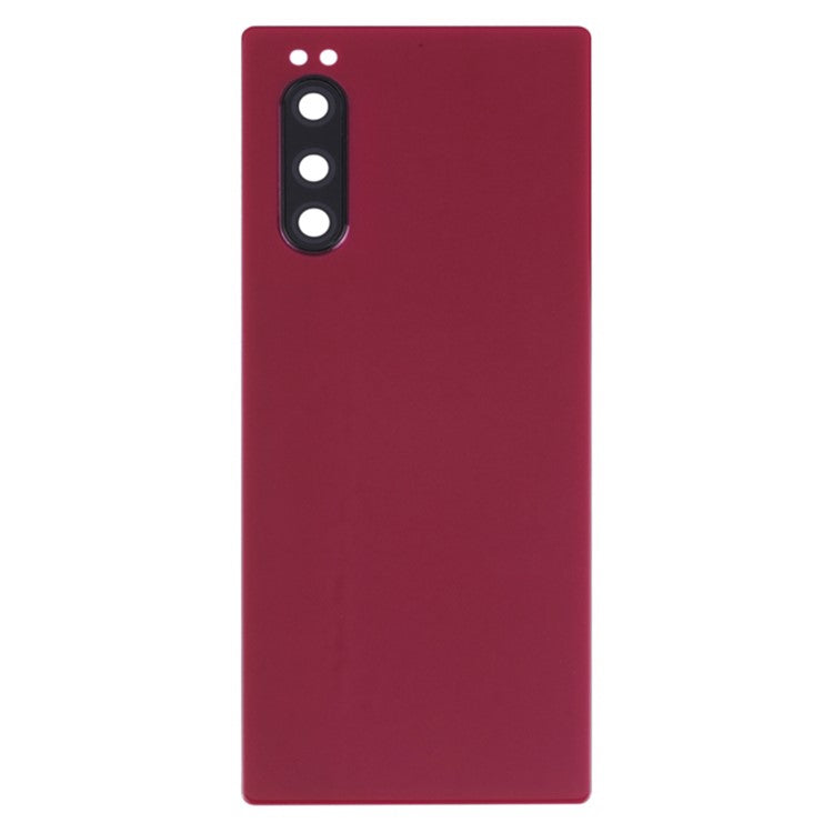 For Sony Xperia 5 OEM Battery Housing Cover Repair Part + Camera Lens Cover - Red
