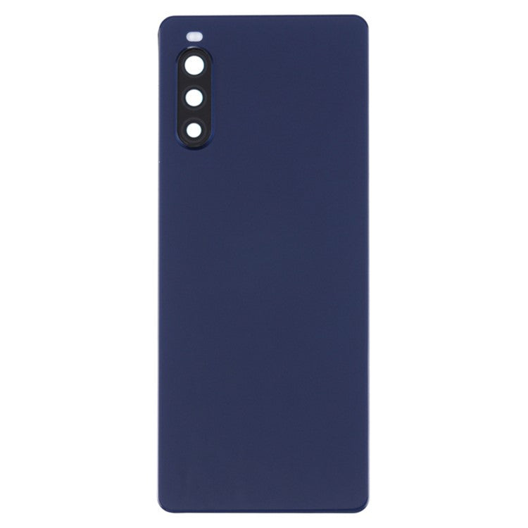 For Sony Xperia 10 II OEM Battery Housing Cover Repair Part + Camera Lens Cover - Blue