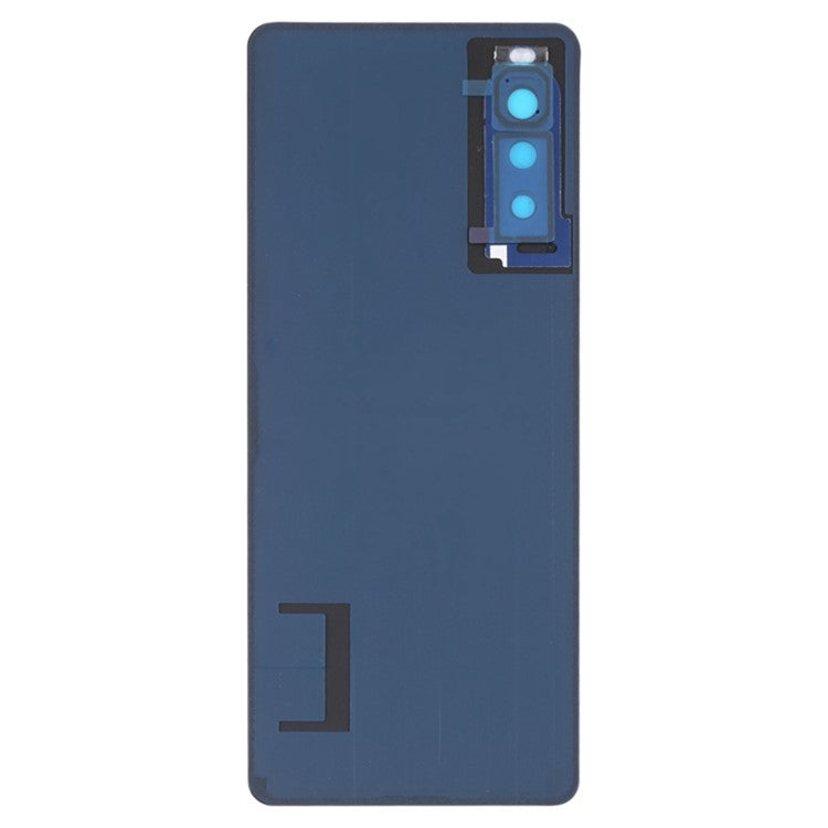 For Sony Xperia 10 II OEM Battery Housing Cover Repair Part + Camera Lens Cover - Blue