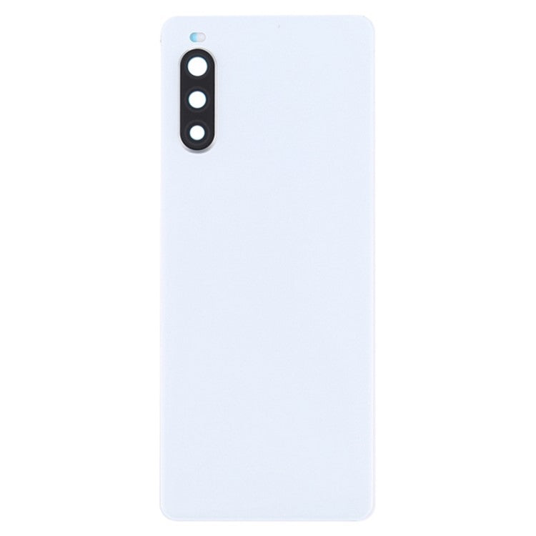 For Sony Xperia 10 II OEM Battery Housing Cover Repair Part + Camera Lens Cover - White