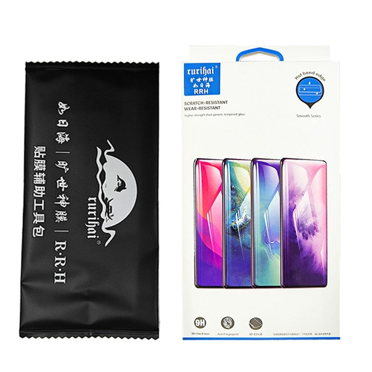 RURIHAI For iPhone 15 Plus Case Clear TPU Phone Cover with Easy Installation High Aluminium-Silicon Glass Film