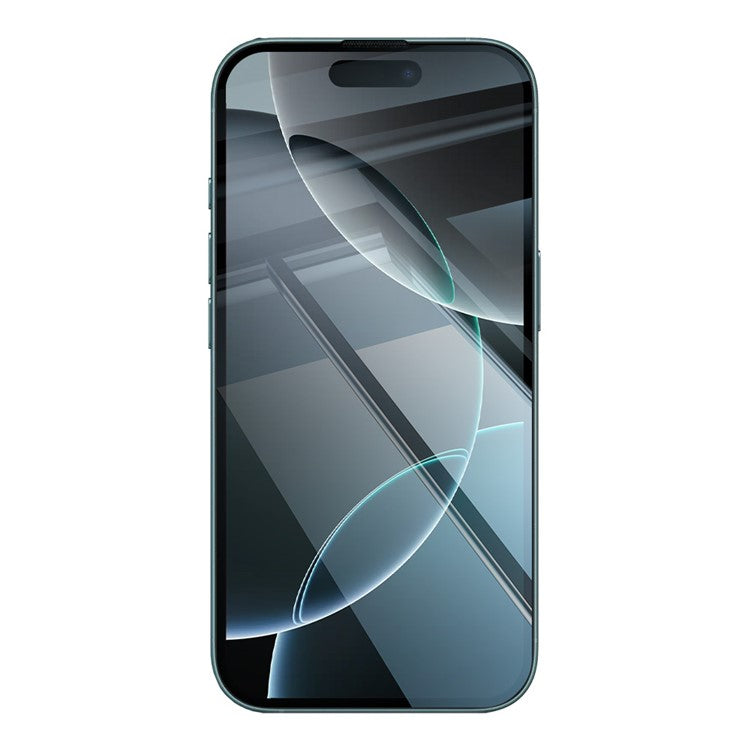 RURIHAI For iPhone 16 Pro Max Case Clear TPU Phone Cover with Easy Installation High Aluminium-Silicon Glass Film