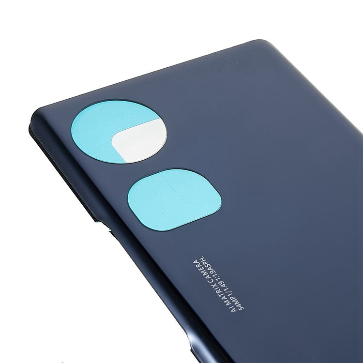 For Honor 70 5G Battery Housing Cover with Adhesive Sticker Replacement Parts - Midnight Black