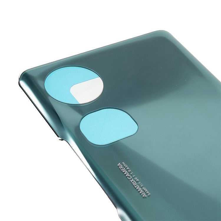 For Honor 70 5G Battery Housing Cover with Adhesive Sticker Replacement Parts - Emerald Green