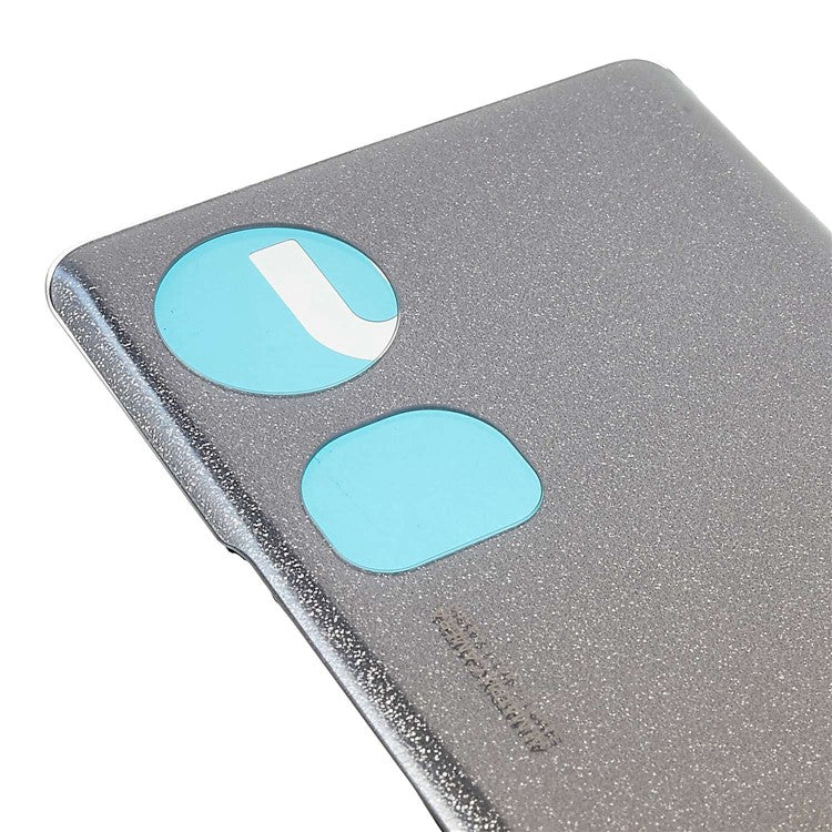 For Honor 70 5G Battery Housing Cover with Adhesive Sticker Replacement Parts - Crystal Silver