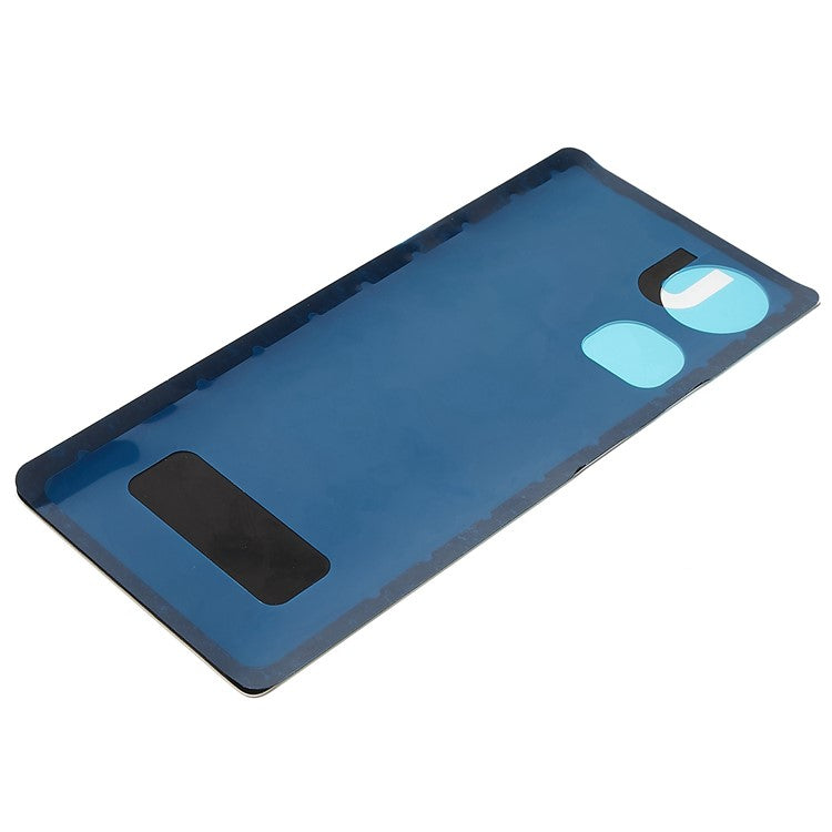 For Honor 70 5G Battery Housing Cover with Adhesive Sticker Replacement Parts - Crystal Silver