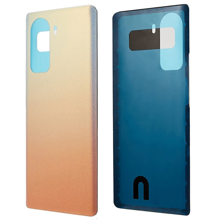 For Honor 60 5G Battery Housing Cover with Adhesive Sticker Replacement Parts - Pink