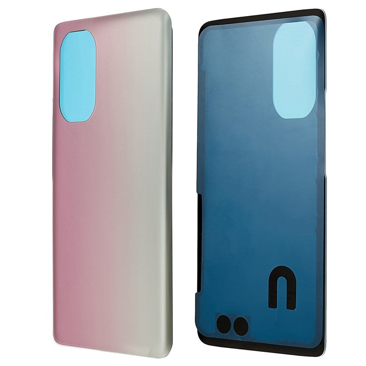 For Honor 50 Battery Housing Cover with Adhesive Sticker Replacement Parts - Amber Red