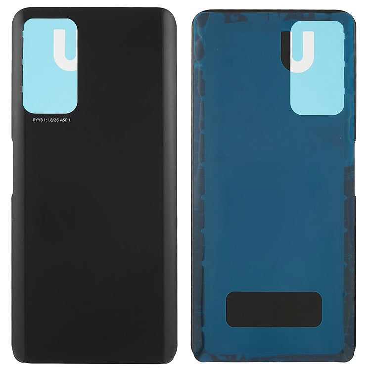 For Honor X10 5G Battery Housing Cover with Adhesive Sticker Replacement Parts - Black