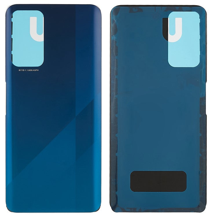 For Honor X10 5G Battery Housing Cover with Adhesive Sticker Replacement Parts - Blue
