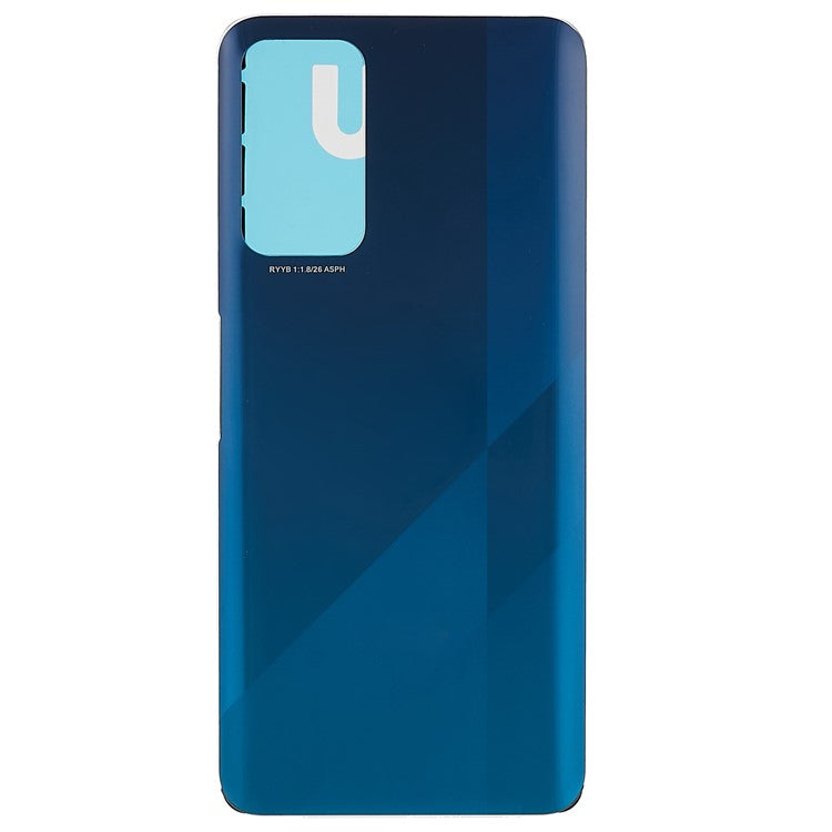 For Honor X10 5G Battery Housing Cover with Adhesive Sticker Replacement Parts - Blue
