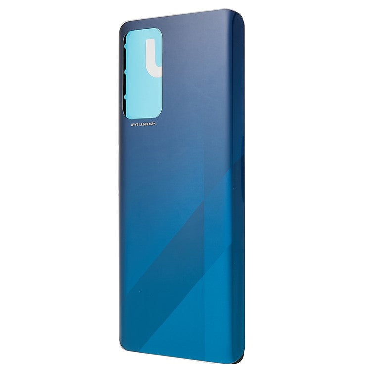 For Honor X10 5G Battery Housing Cover with Adhesive Sticker Replacement Parts - Blue