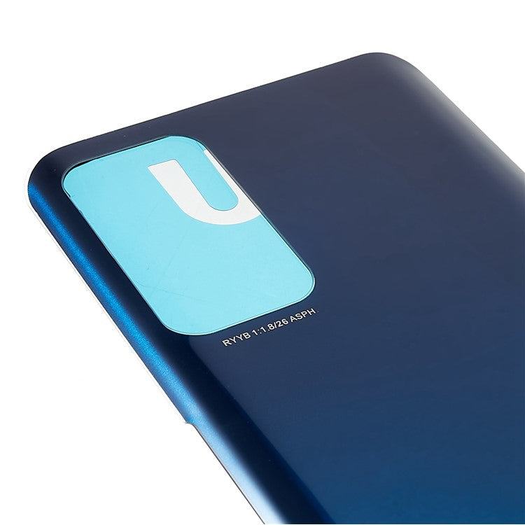 For Honor X10 5G Battery Housing Cover with Adhesive Sticker Replacement Parts - Blue