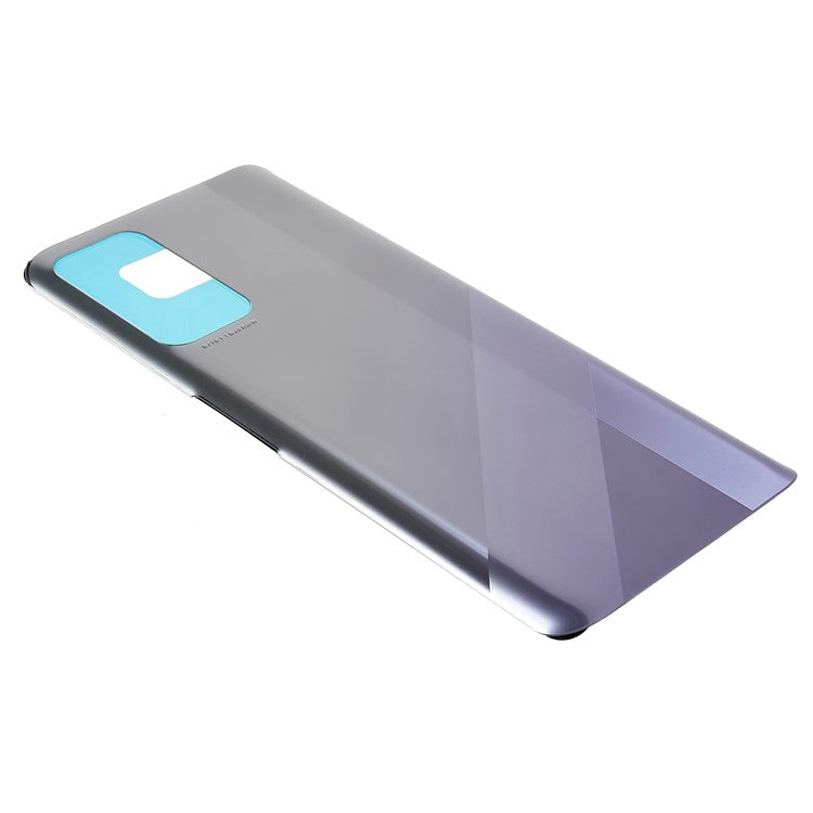 For Honor X10 5G Battery Housing Cover with Adhesive Sticker Replacement Parts - Silver