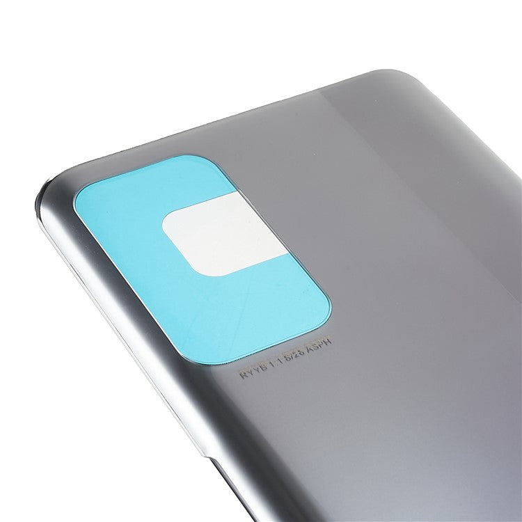For Honor X10 5G Battery Housing Cover with Adhesive Sticker Replacement Parts - Silver