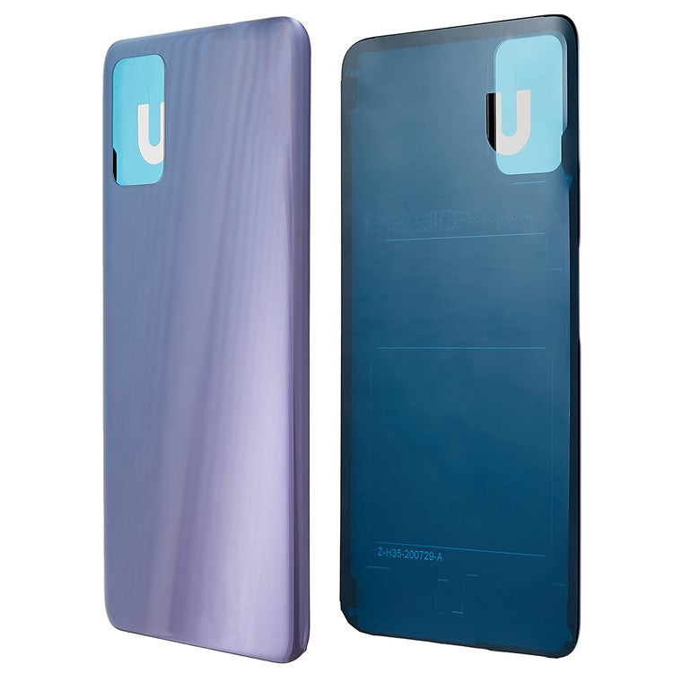 For Honor X10 Max 5G Battery Housing Cover with Adhesive Sticker Replacement Parts - Silver