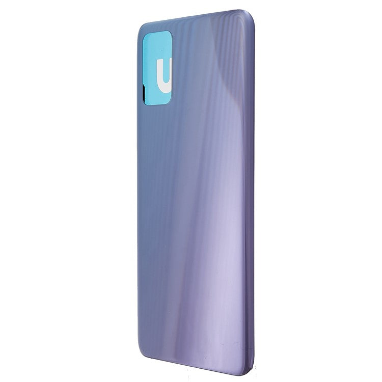 For Honor X10 Max 5G Battery Housing Cover with Adhesive Sticker Replacement Parts - Silver